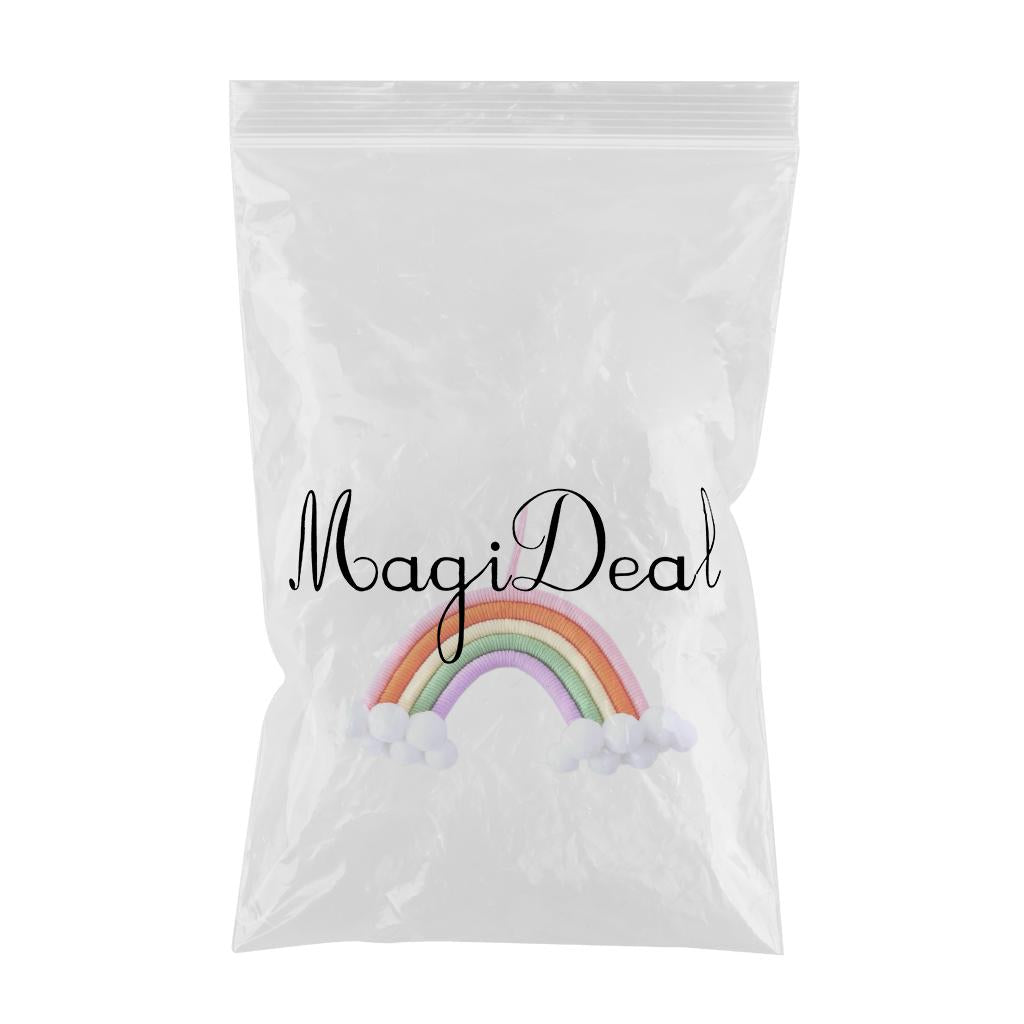 Hand Woven Rainbow Tapestry Cotton Yarn Hanging Bedroom Home Decor Craft E