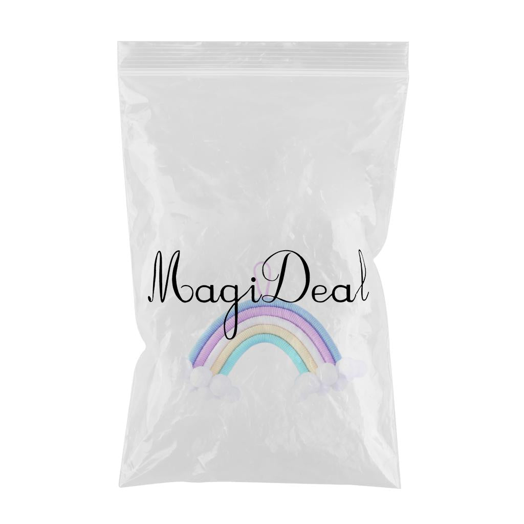 Hand Woven Rainbow Tapestry Cotton Yarn Hanging Bedroom Home Decor Craft F