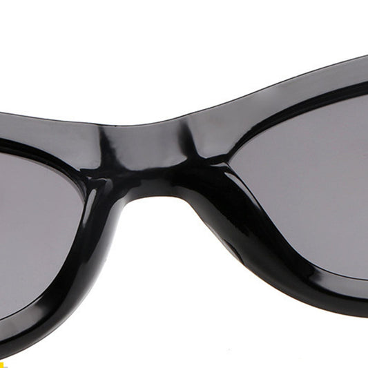 Riding Glasses Fishing Glasses Retro Vintage Cateye Sun Glasses for Women Black