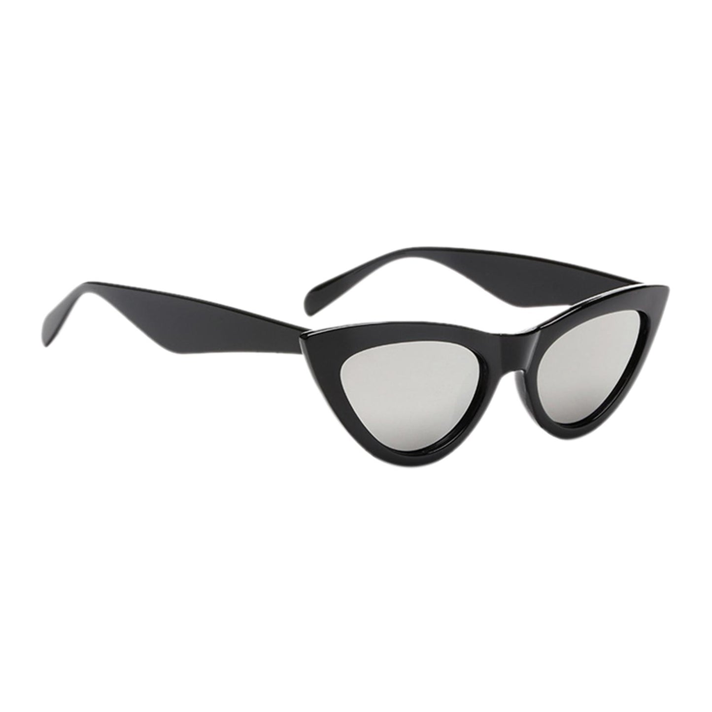 Riding Glasses Fishing Glasses Retro Vintage Cateye Sun Glasses for Women Black White