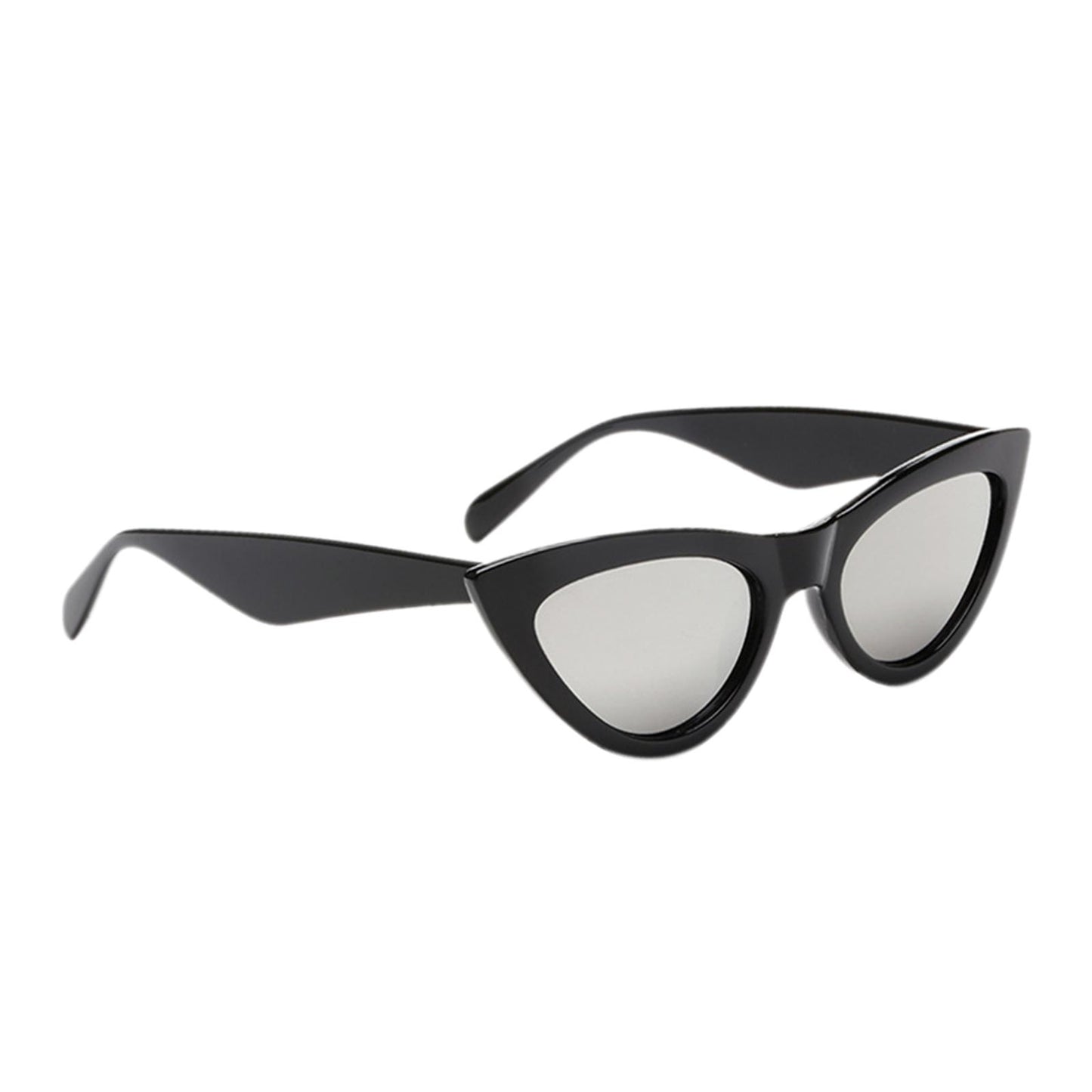 Riding Glasses Fishing Glasses Retro Vintage Cateye Sun Glasses for Women Black White