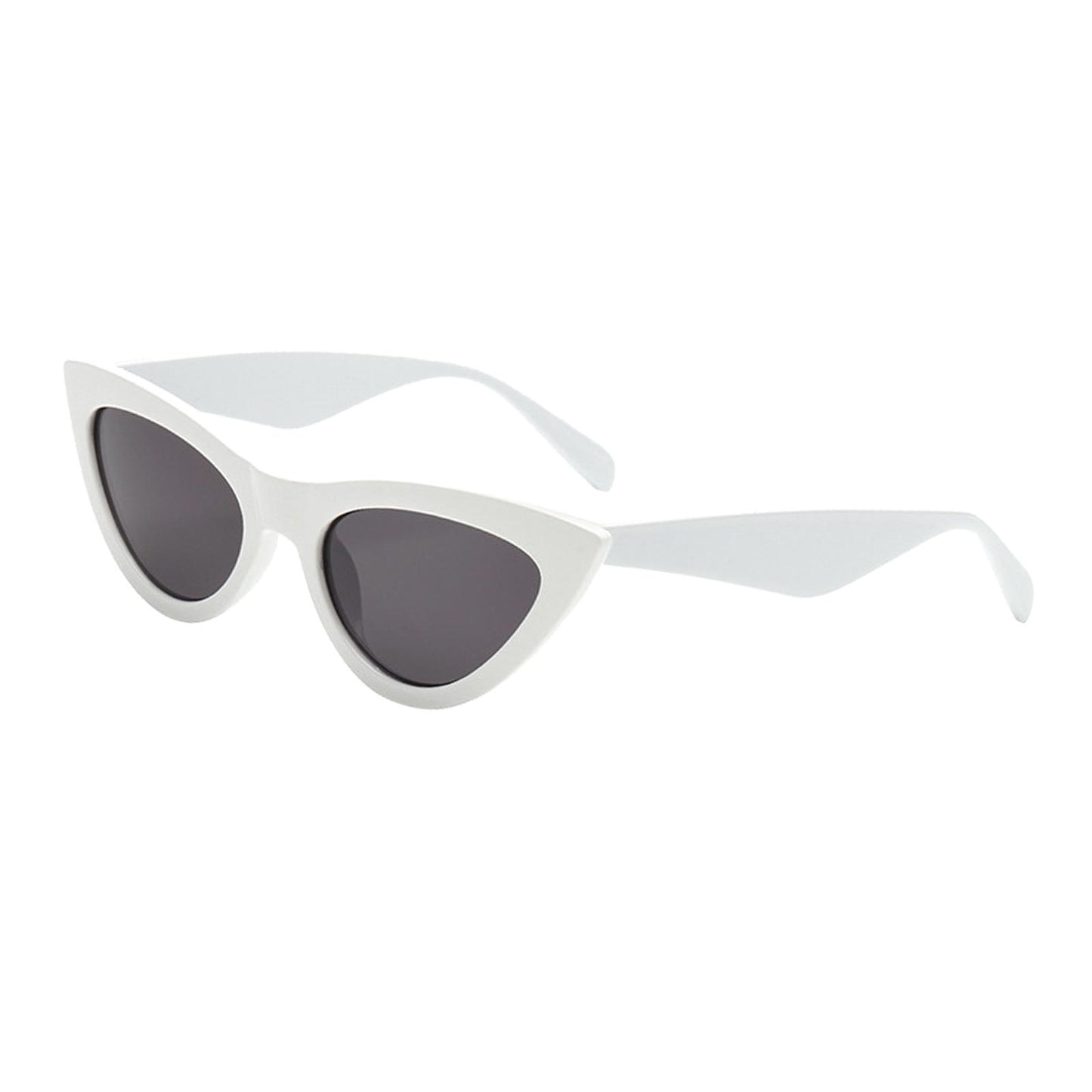 Riding Glasses Fishing Glasses Retro Vintage Cateye Sun Glasses for Women White