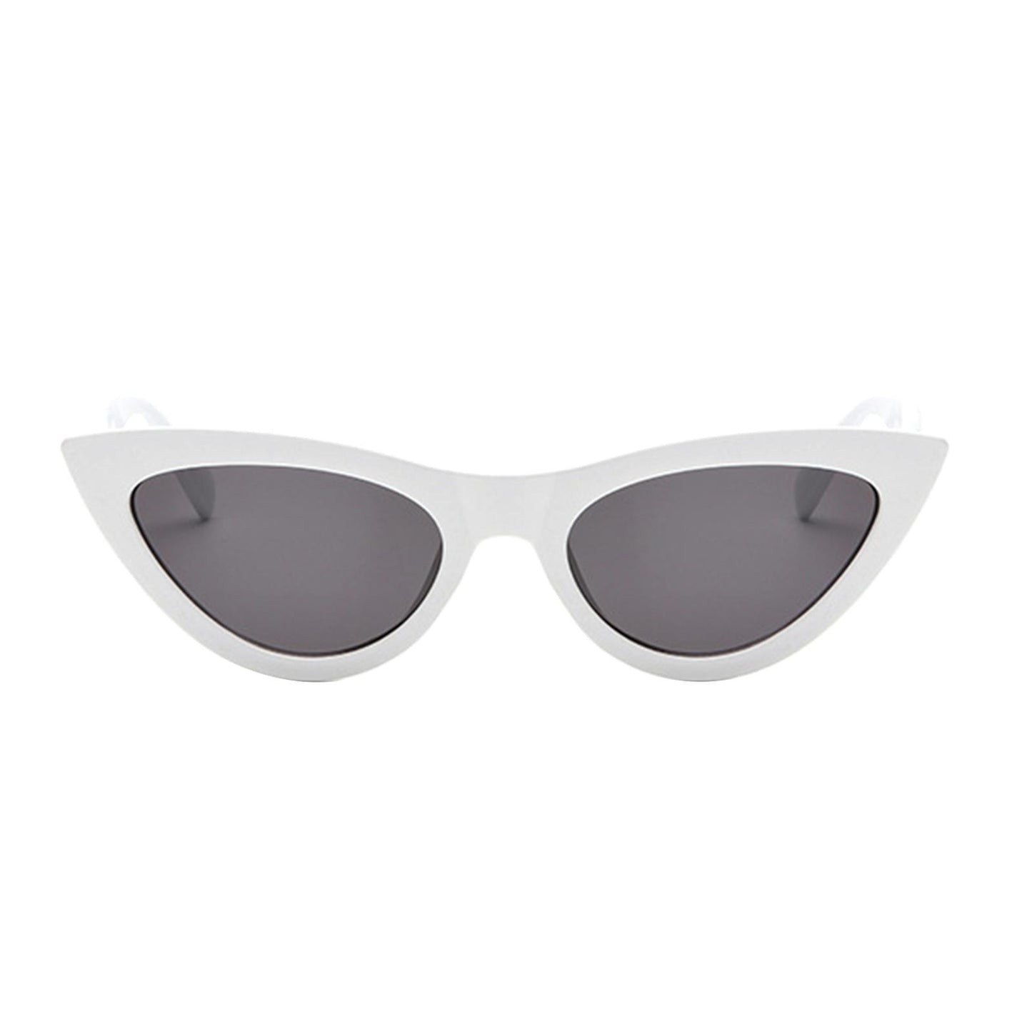 Riding Glasses Fishing Glasses Retro Vintage Cateye Sun Glasses for Women White