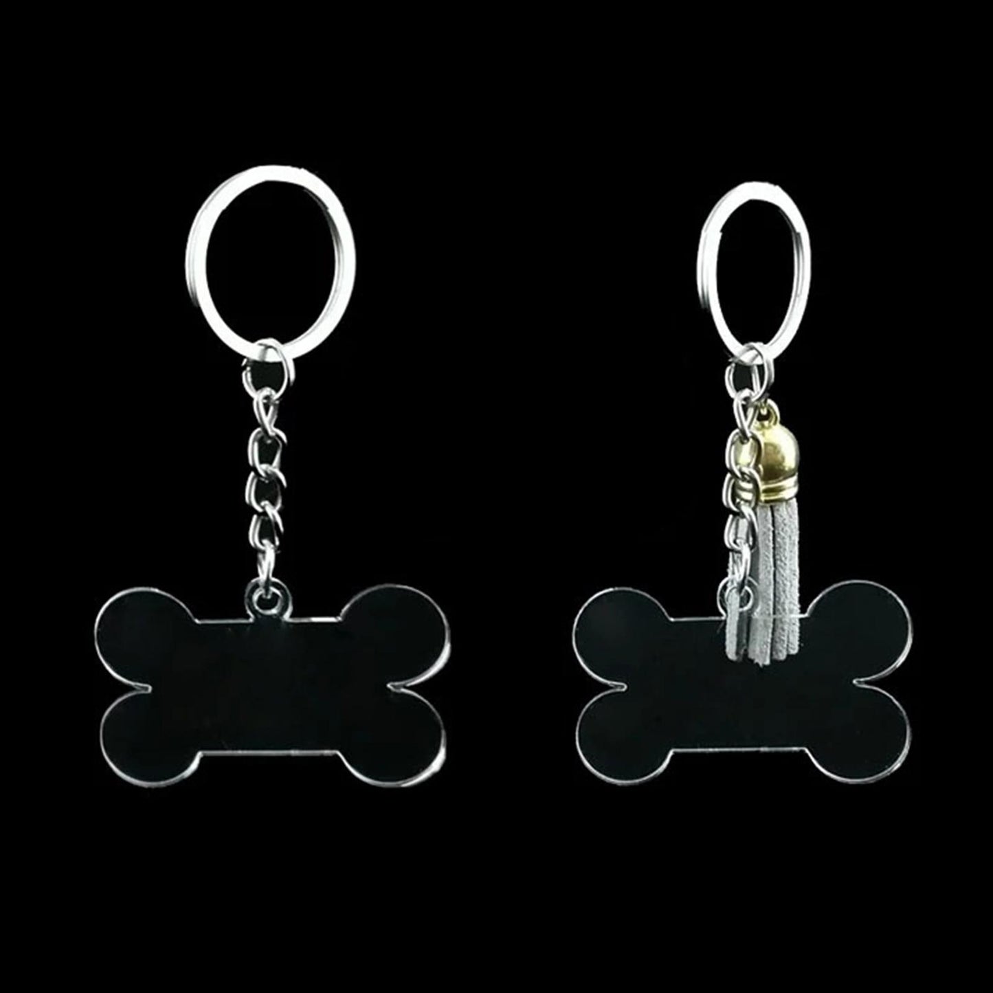 10pcs Acrylic Key Chain Keychain Blanks Pendants Charm Keyring Tassels