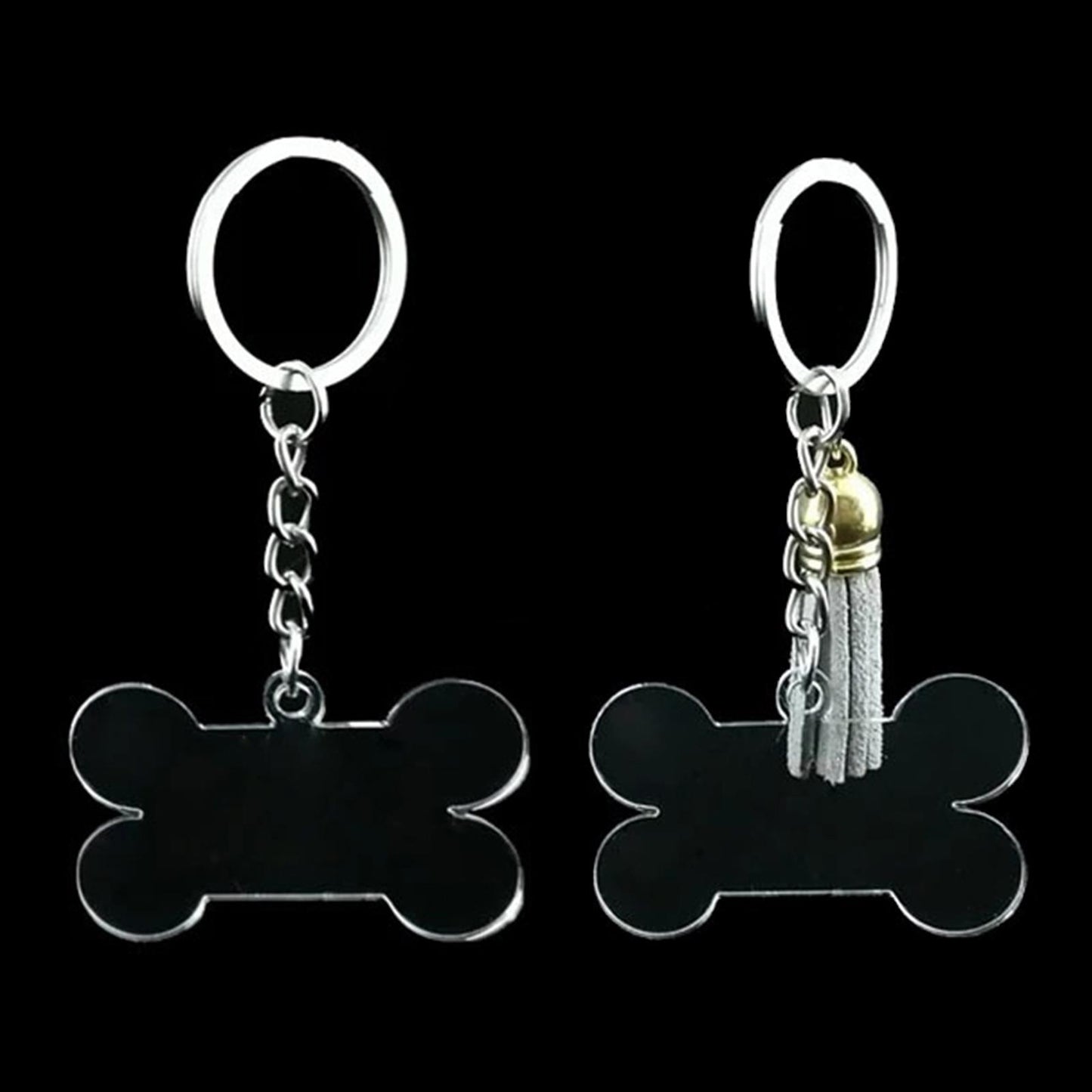 10pcs Acrylic Key Chain Keychain Blanks Pendants Charm Keyring Tassels