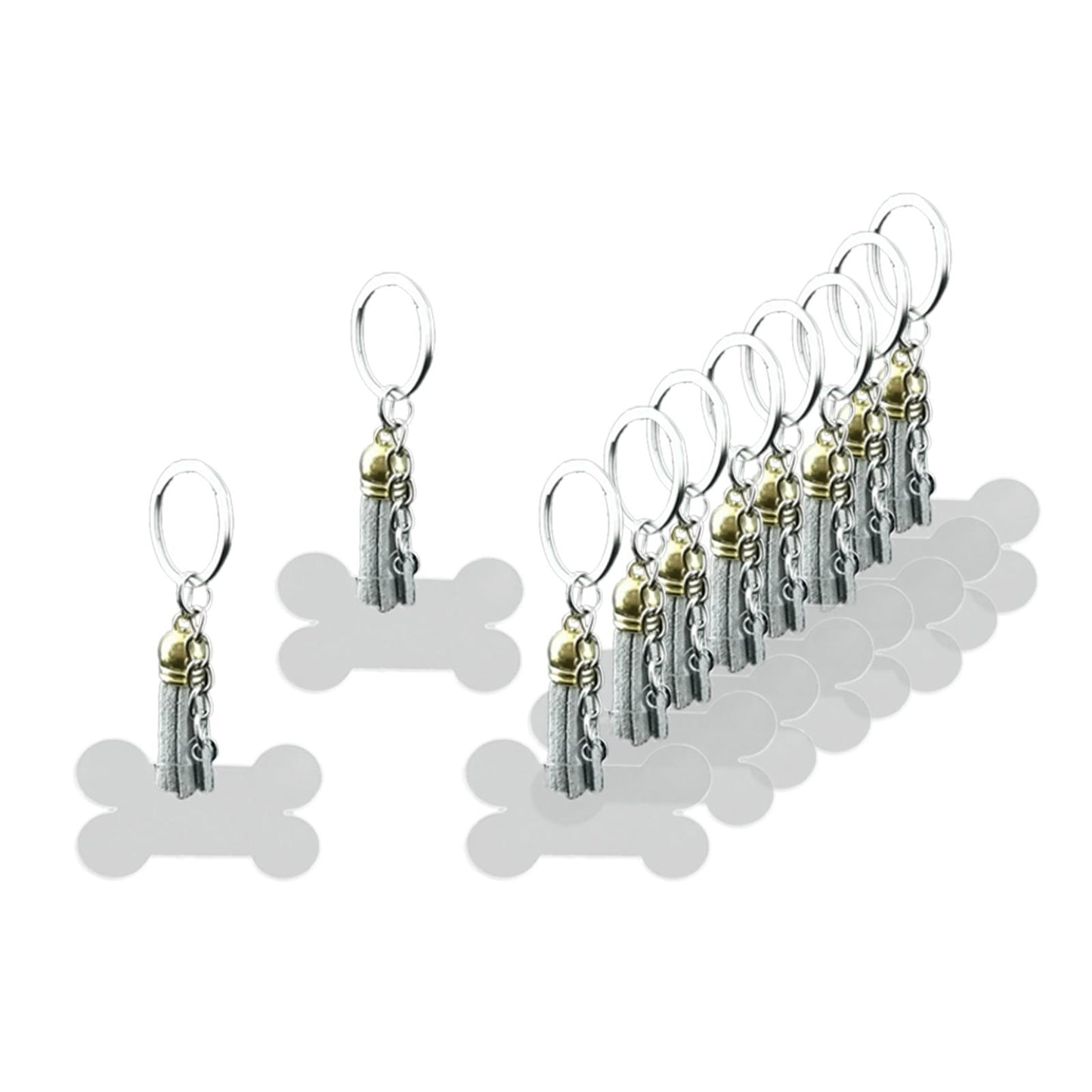 10pcs Acrylic Key Chain Keychain Blanks Pendants Charm Keyring Tassels