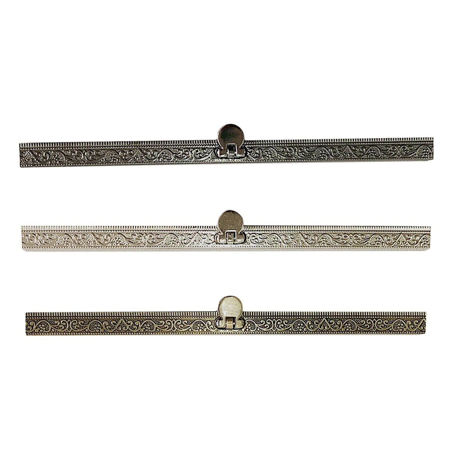 Metal Coin Purse Bag Frames Kiss Clasp Locks, DIY Accessory Silver