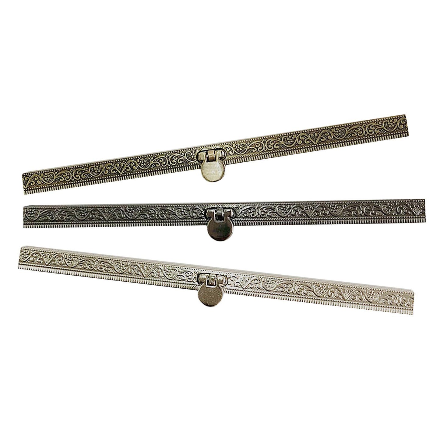 Metal Coin Purse Bag Frames Kiss Clasp Locks, DIY Accessory Silver