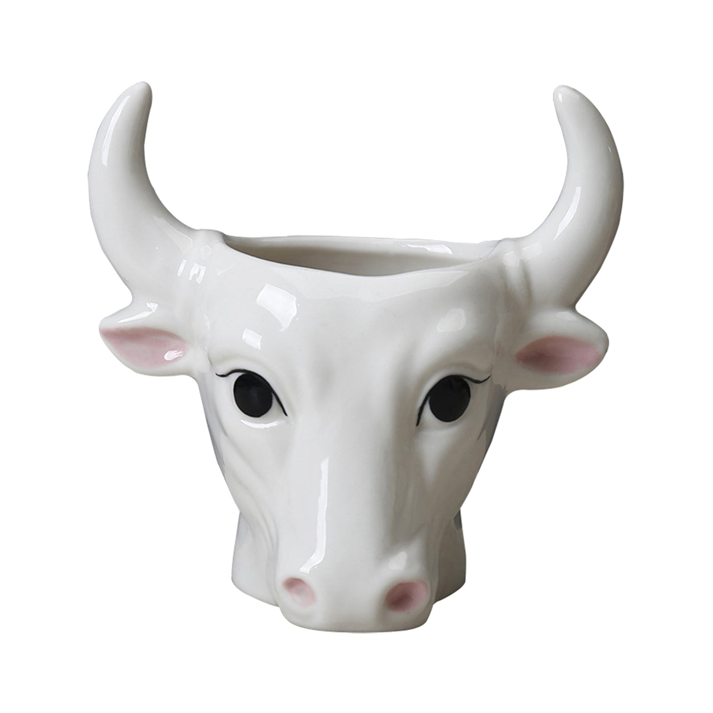 Mini Bull Succulent Pot Flower Plant Planter Flowerpot Office Home Balcony