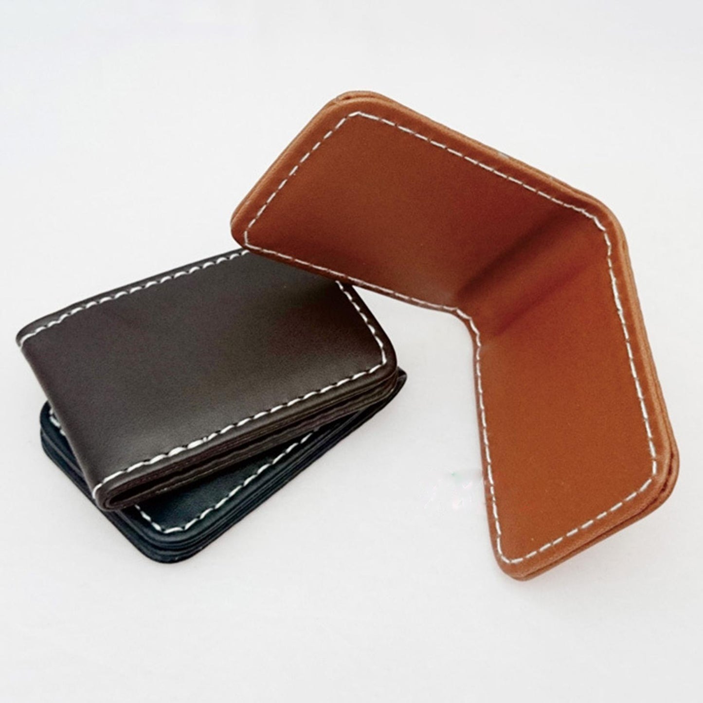Magnetic Money Clip Dollar Cash Clamp Card Holder Wallet Black_60x41x8mm