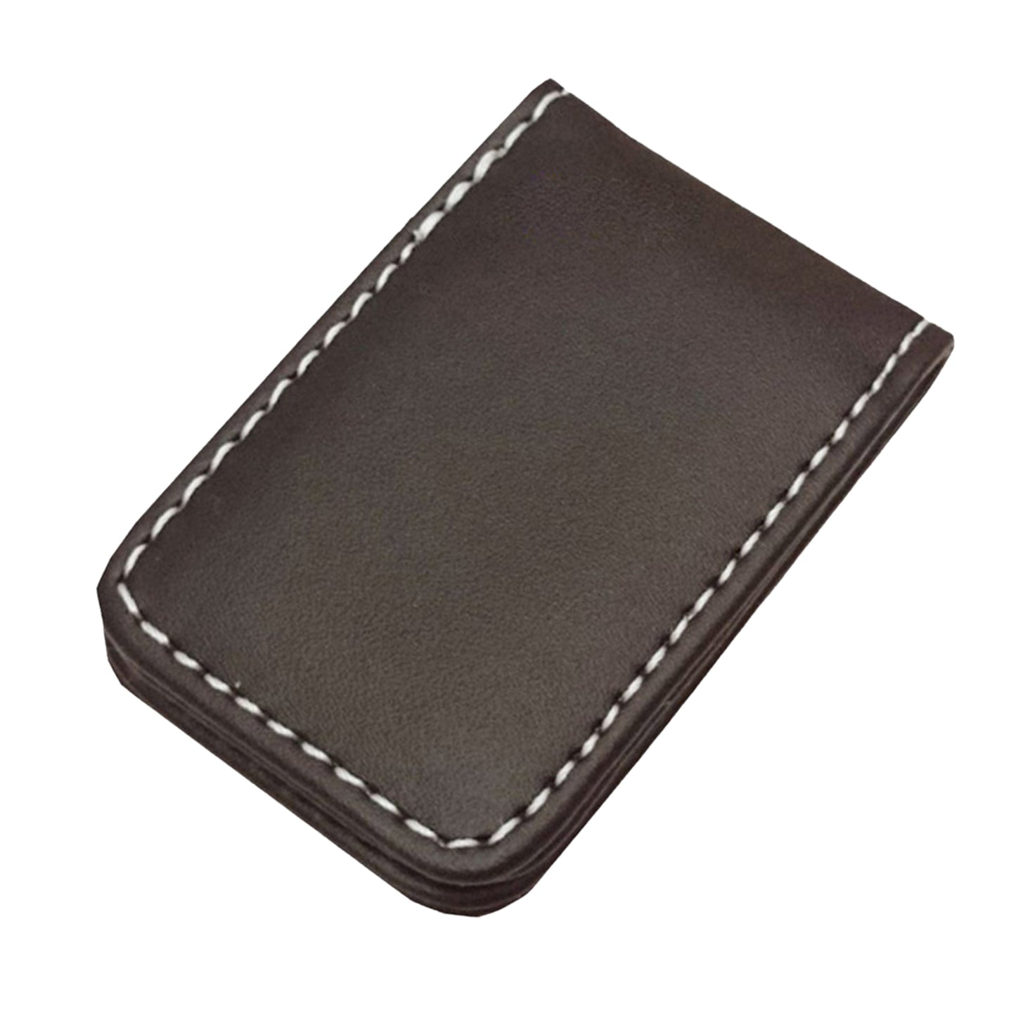 Magnetic Money Clip Dollar Cash Clamp Card Holder Wallet Coffee_60x41x8mm
