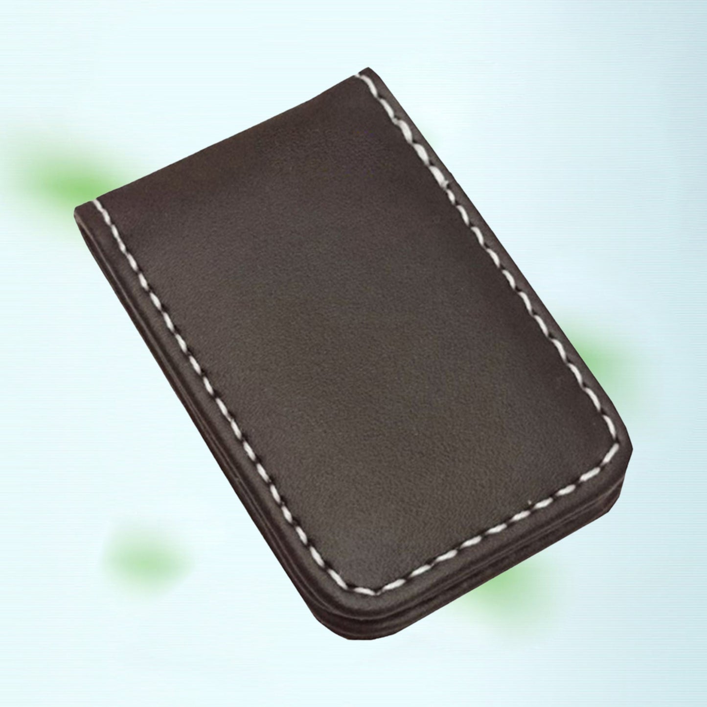 Magnetic Money Clip Dollar Cash Clamp Card Holder Wallet Coffee_60x41x8mm