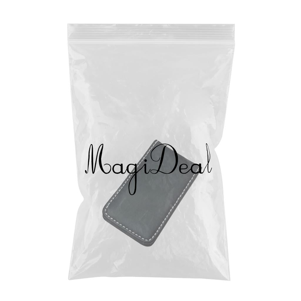 Magnetic Money Clip Dollar Cash Clamp Card Holder Wallet Black_80x46x8mm