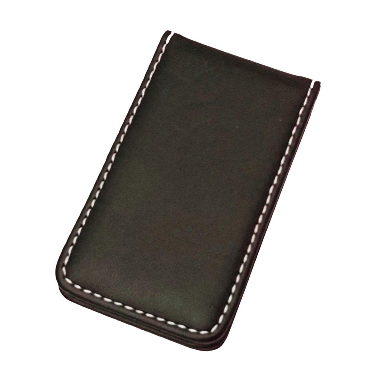 Magnetic Money Clip Dollar Cash Clamp Card Holder Wallet Coffee_80x46x8mm