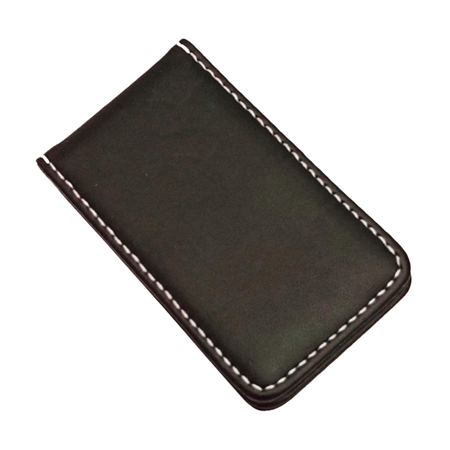 Magnetic Money Clip Dollar Cash Clamp Card Holder Wallet Coffee_80x46x8mm