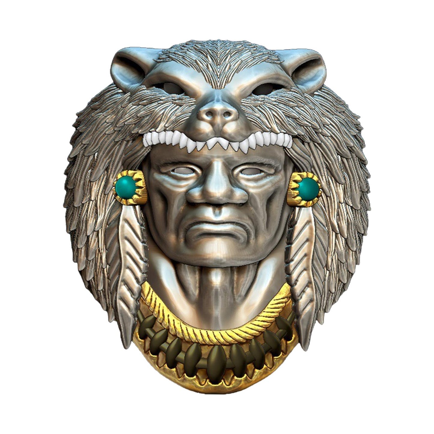 Vintage Style Werewolf Rings for Men Hip Hop Party Jewelry Punk Ring Gift 12