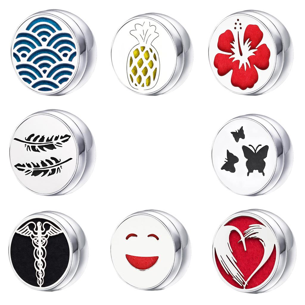 Stainless Steel Essential Oil Diffuser Locket Button for Face Mask WIFI