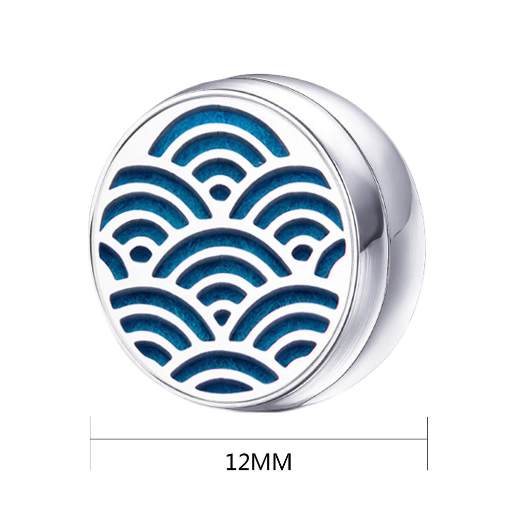 Stainless Steel Essential Oil Diffuser Locket Button for Face Mask Butterfly