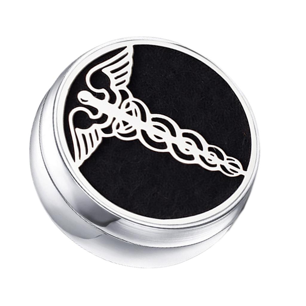 Stainless Steel Essential Oil Diffuser Locket Button for Face Mask Wing