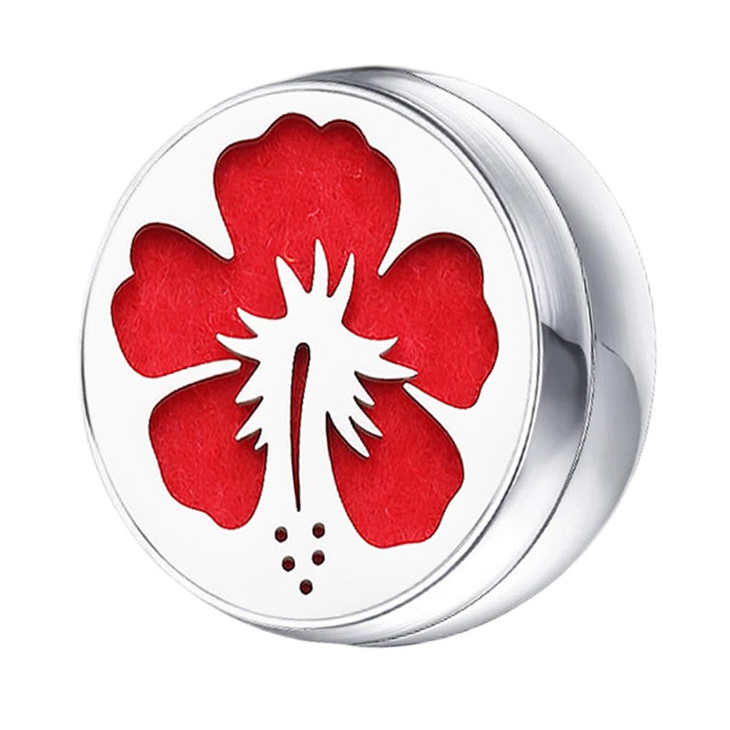 Stainless Steel Essential Oil Diffuser Locket Button for Face Mask Flower