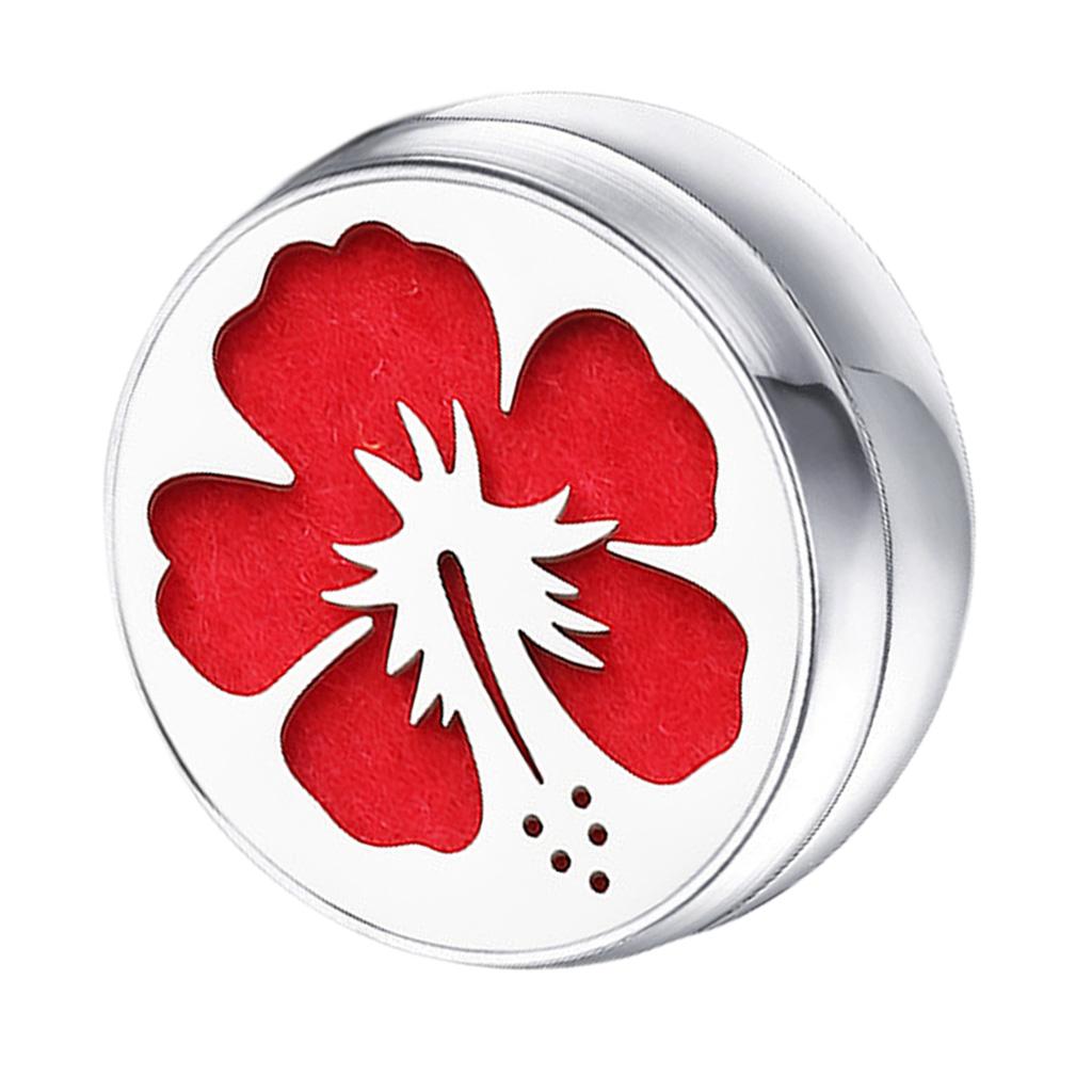 Stainless Steel Essential Oil Diffuser Locket Button for Face Mask Flower
