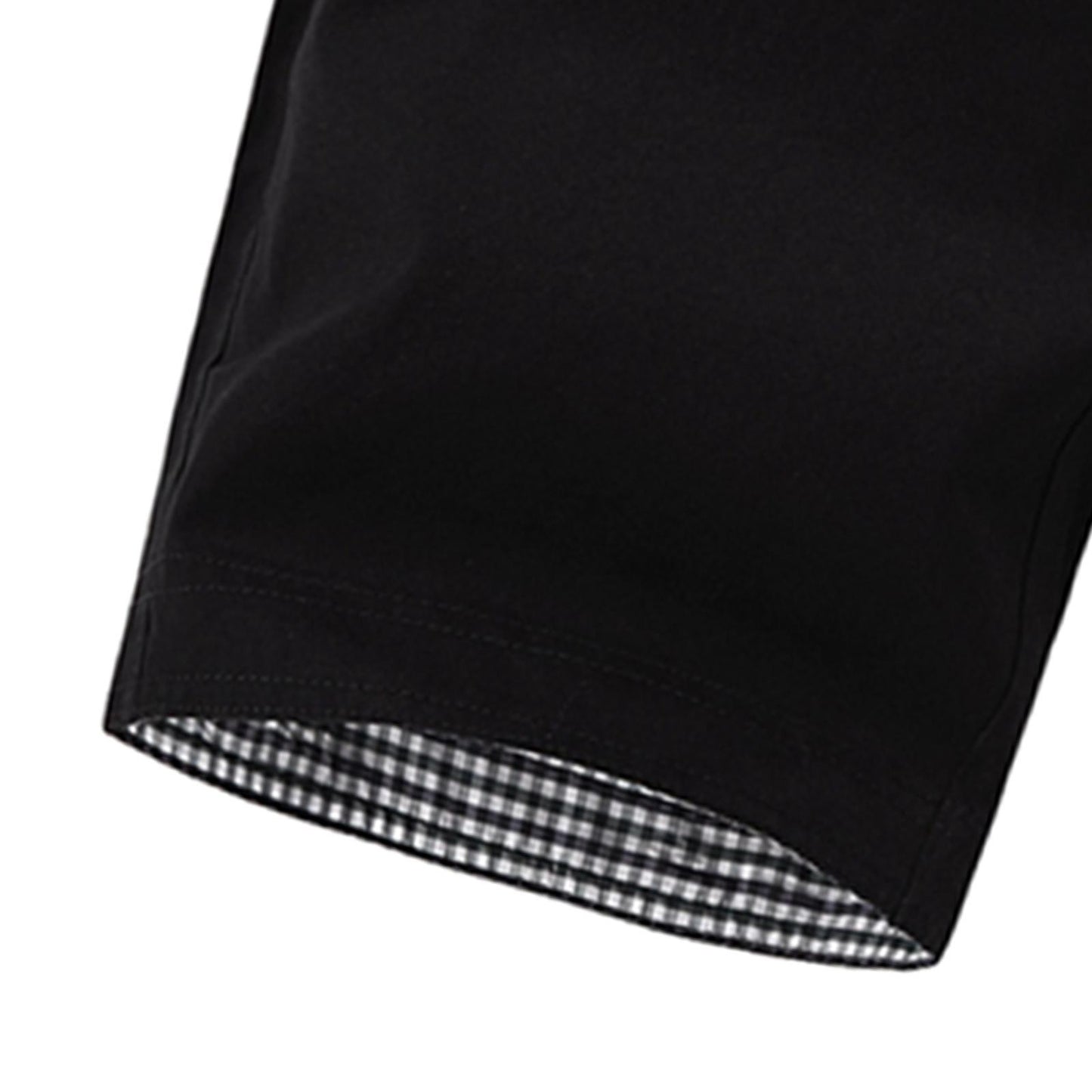 Men's Summer Shorts Cotton Joggers Classic Fit Pocket Pants Black 4XL