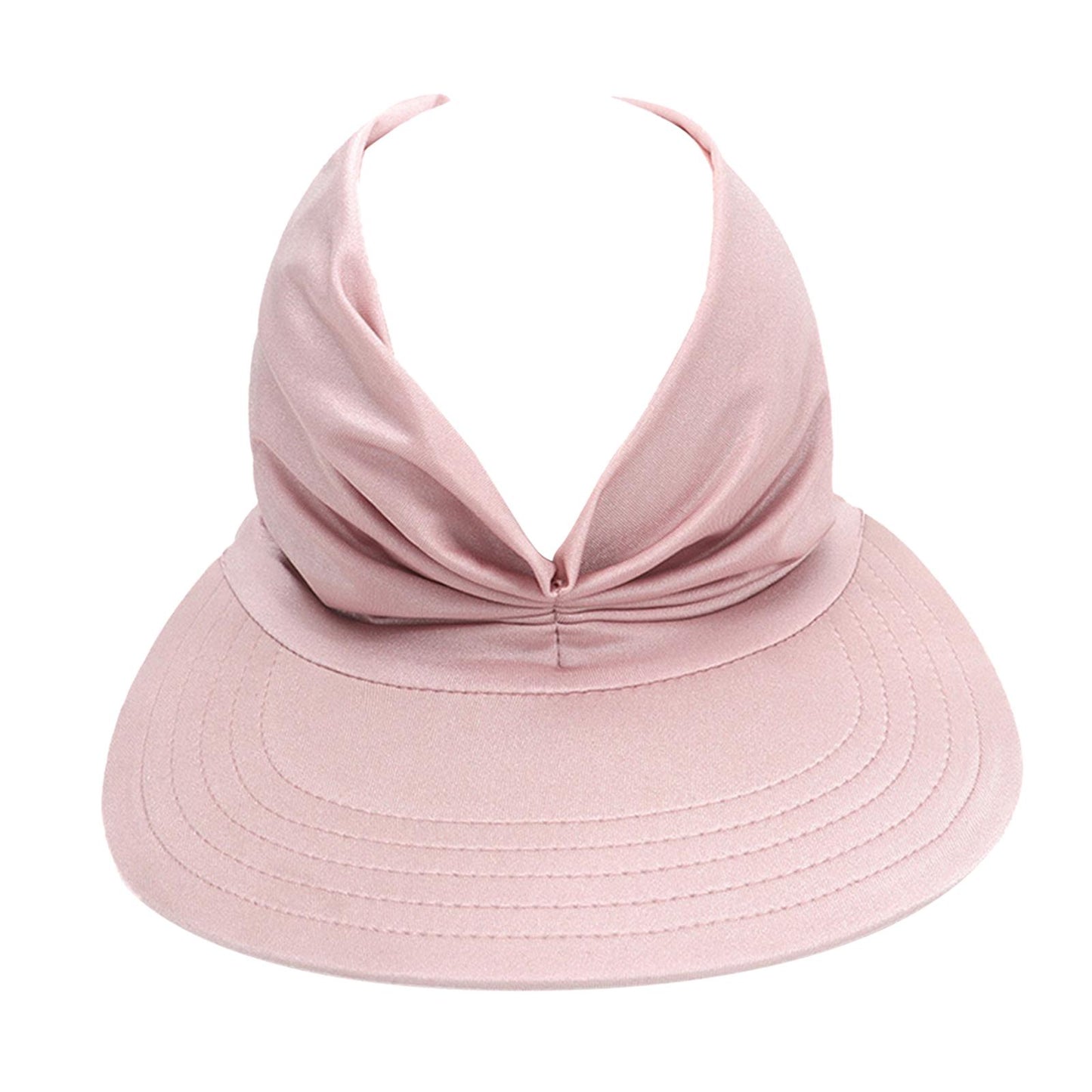 Hollow Top Summer Visor Outdoors Beach Hats for Women Girls Pink