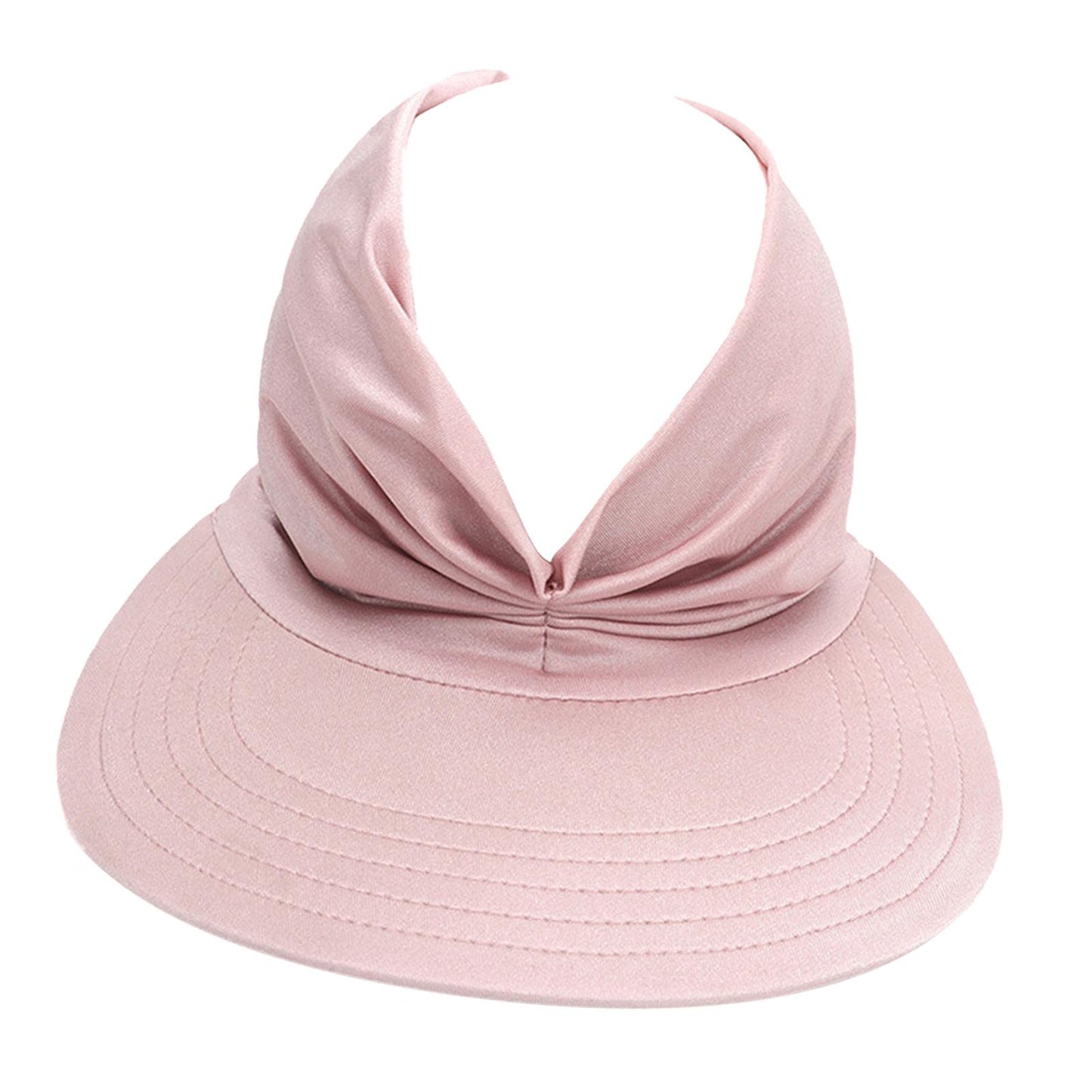 Hollow Top Summer Visor Outdoors Beach Hats for Women Girls Pink