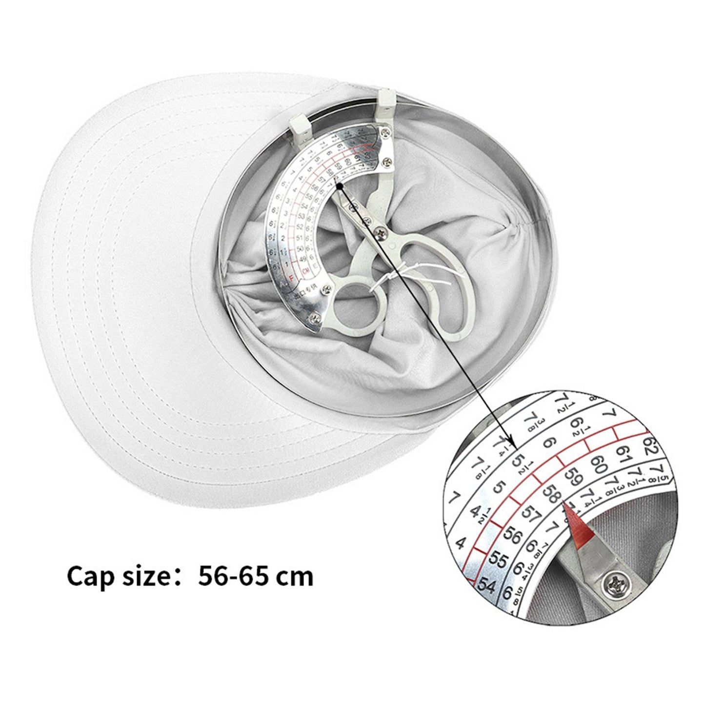 Hollow Top Summer Visor Outdoors Beach Hats for Women Girls White
