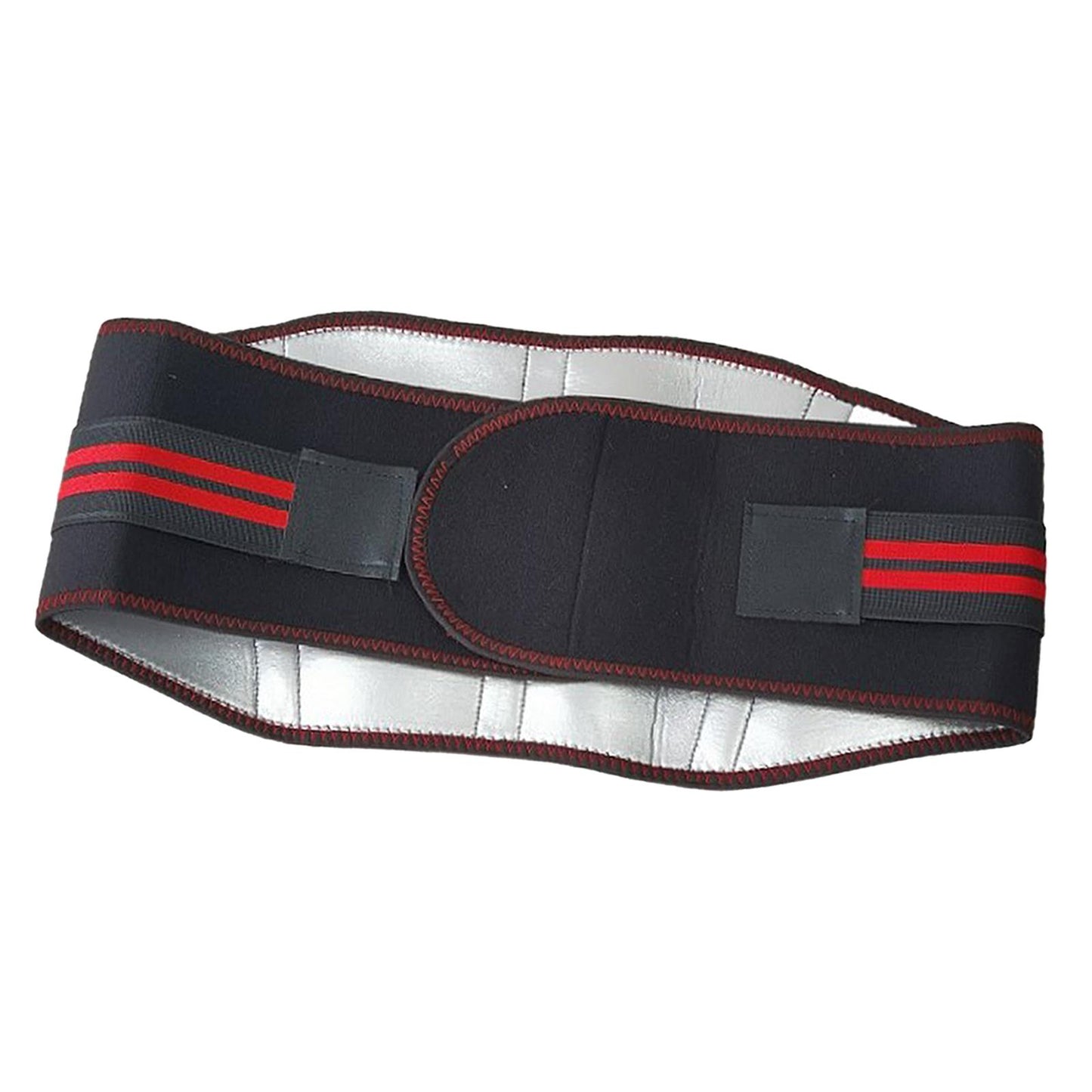 Weight Loss Waist Trainer Slimming Trimmer Belt Strap Red Silver S