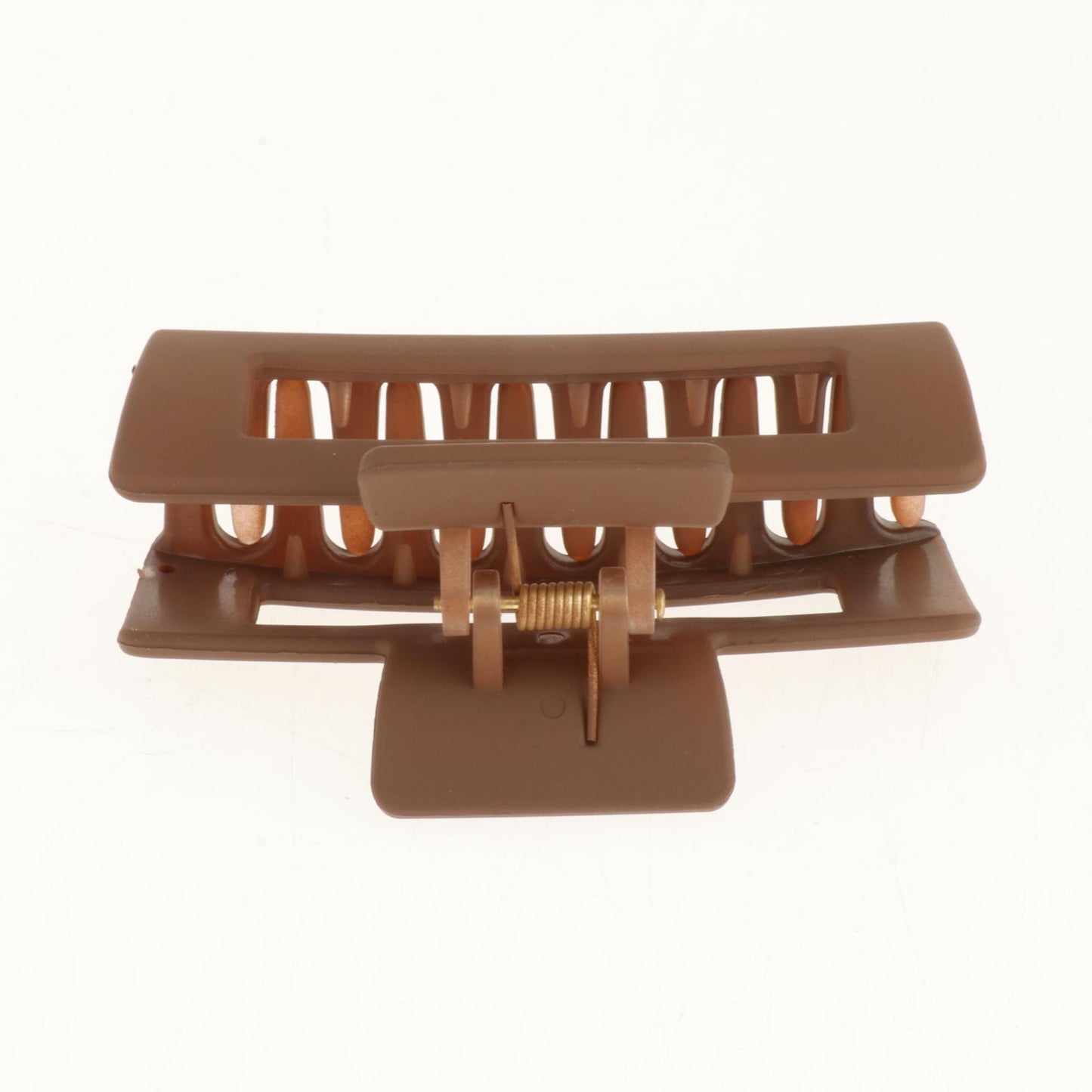 Women Hair Claw Clip Clamp Thick Hair Butterfly Ponytail Holder Matte Khaki