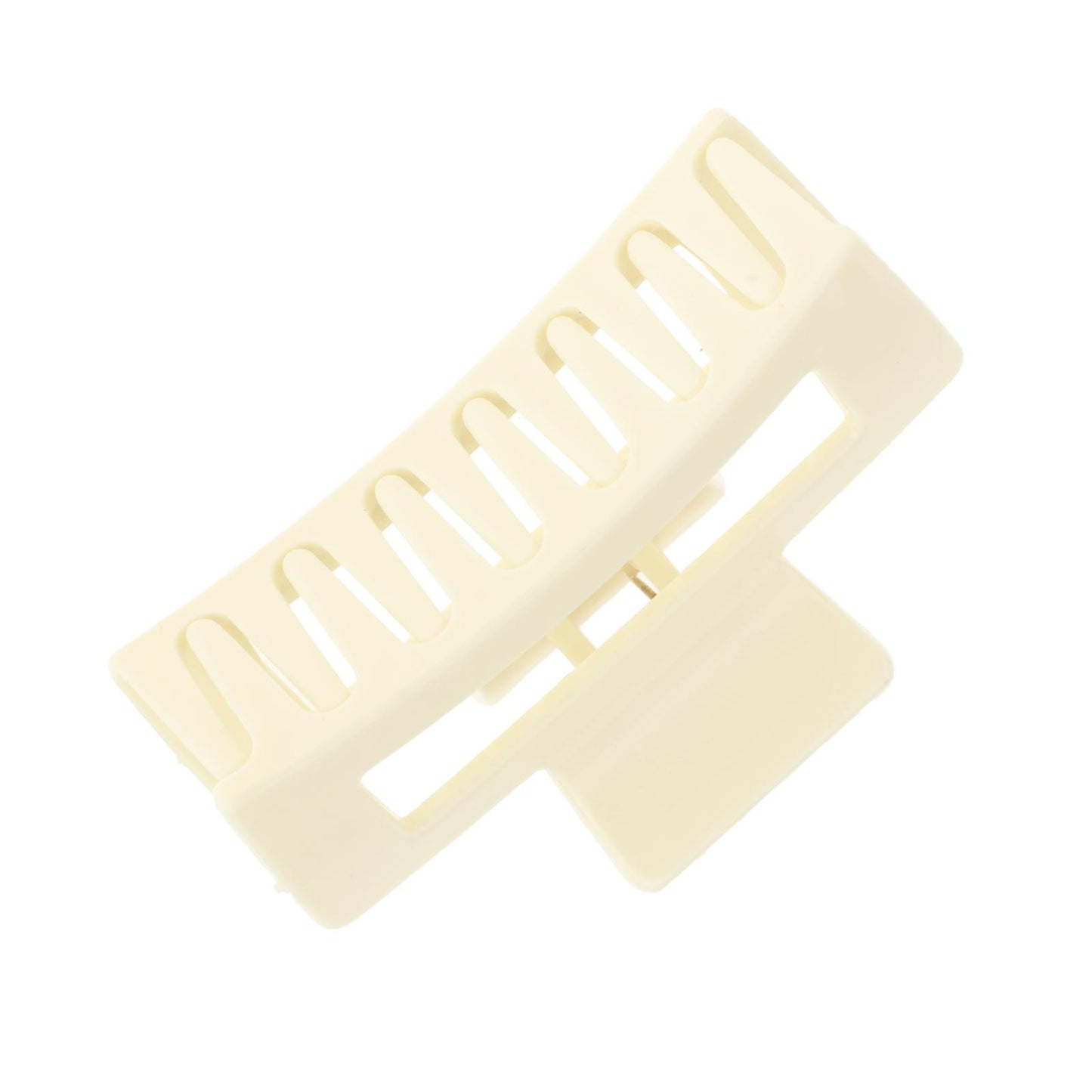 Women Hair Claw Clip Clamp Thick Hair Butterfly Ponytail Holder Beige