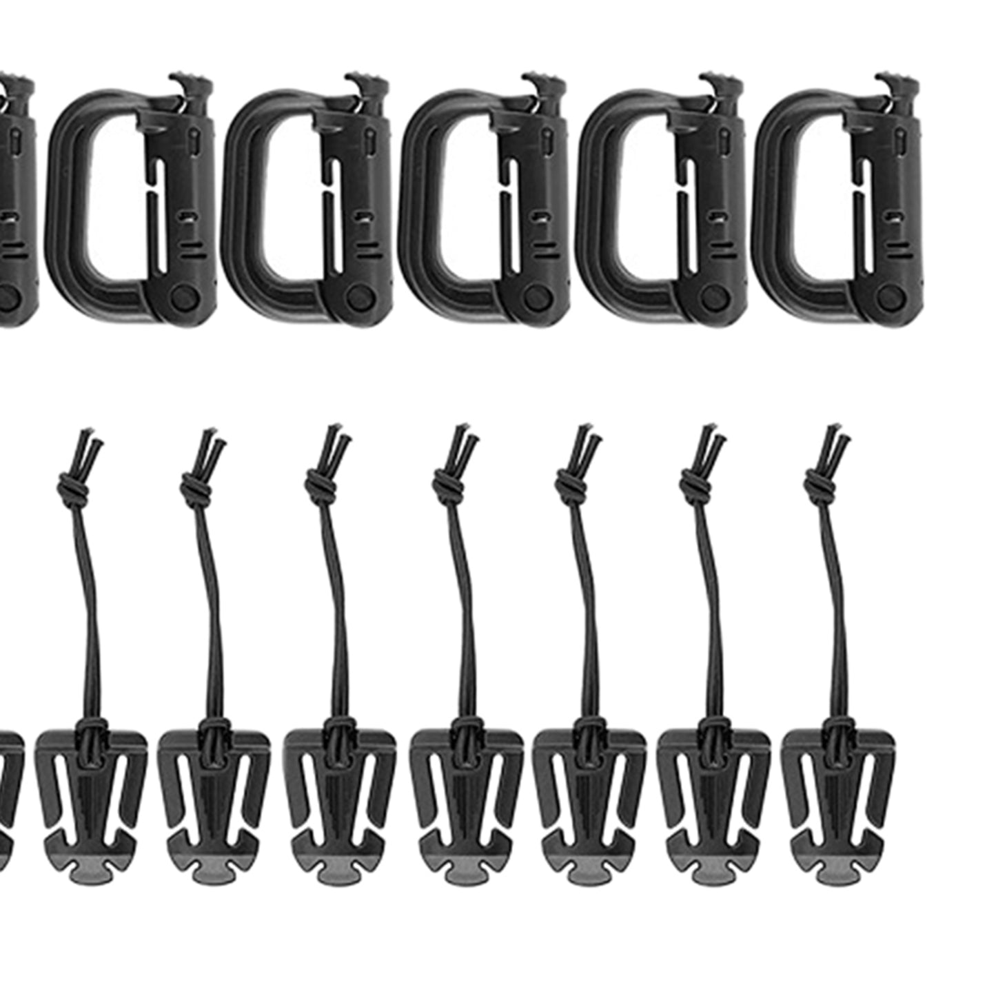 30Pieces Attachments for Molle Backpack Tactical Vest Gear Clip MOD Strap