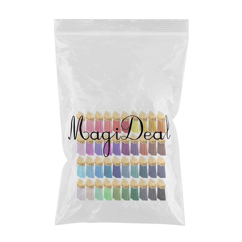 200Pcs Multicolor Tassel Keychain Blanks Charms Bulk for DIY Projects Crafts
