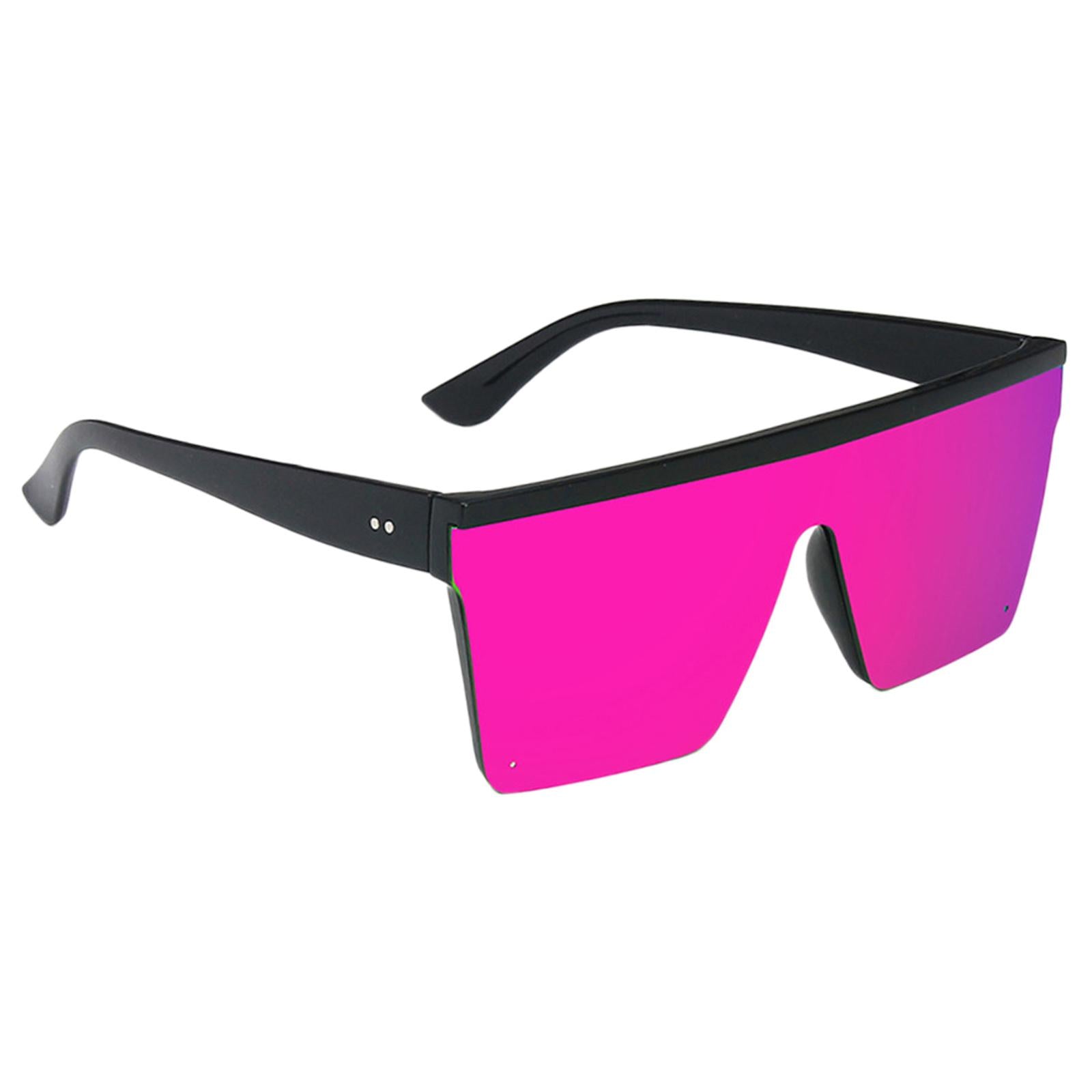 Trendy Frame Retro Square Sunglasses Women Men Large Flat Top Shades Unisex