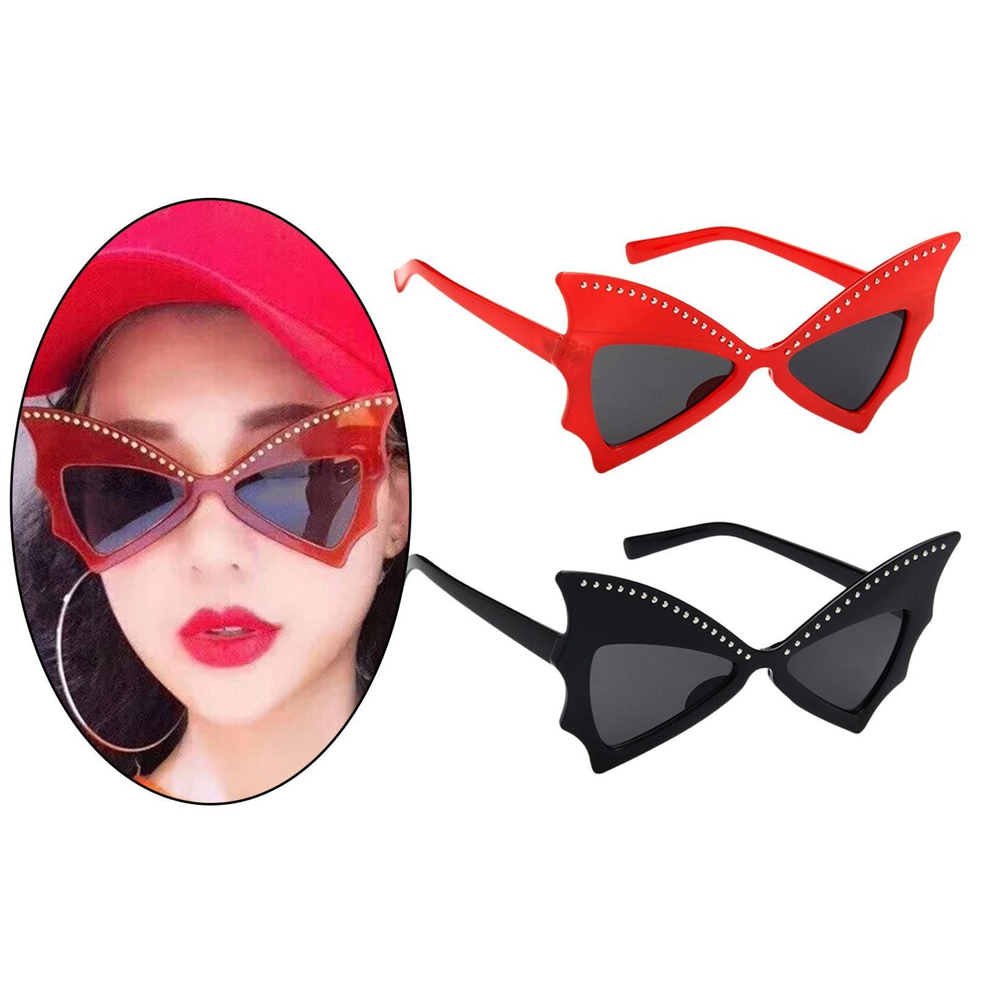 Fashion Oversized Sunglasses Women's Luxury Large Big Sunglass UV400 Black