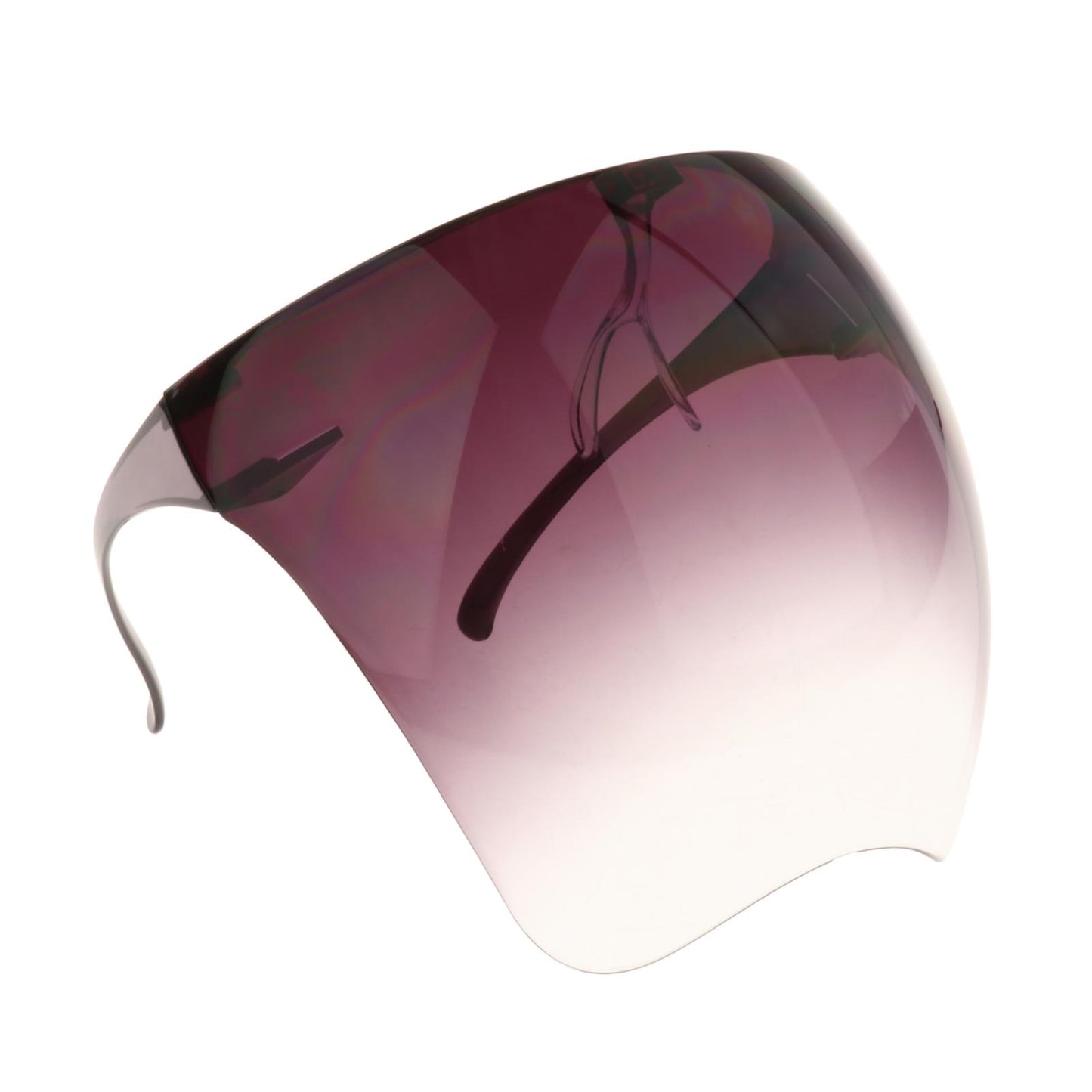 Face Shield Safety Sunglasses Clear Eyewear Reusable Easy Clean Windproof purple