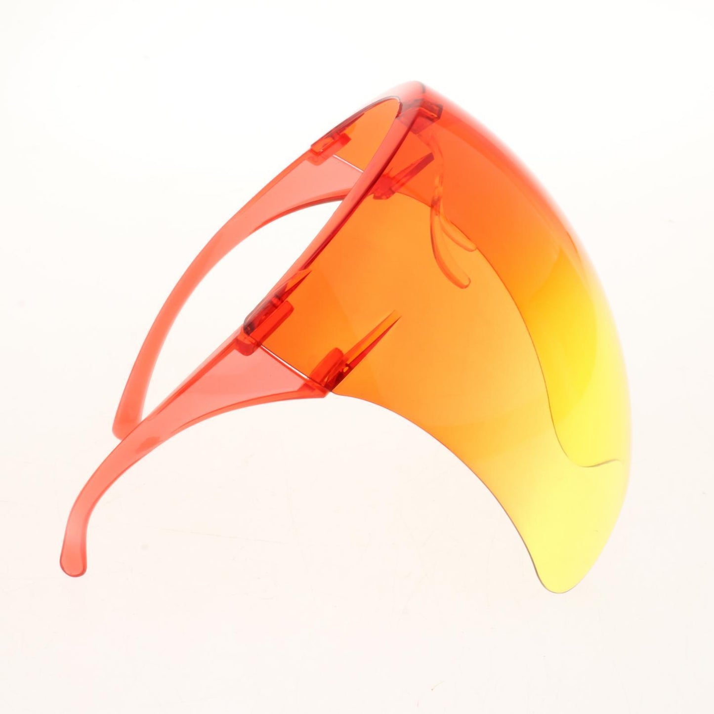 Face Shield Safety Sunglasses Clear Eyewear Reusable Easy Clean Windproof yellow