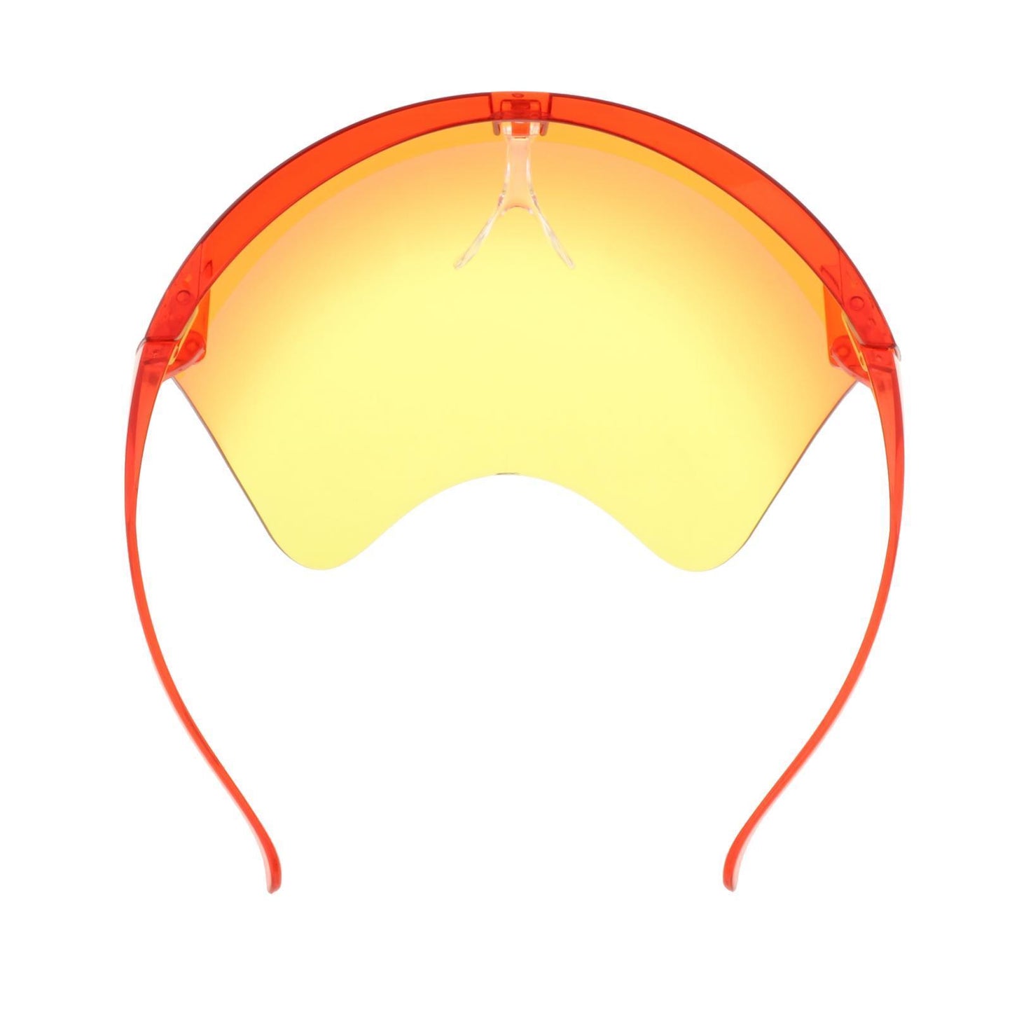 Face Shield Safety Sunglasses Clear Eyewear Reusable Easy Clean Windproof yellow
