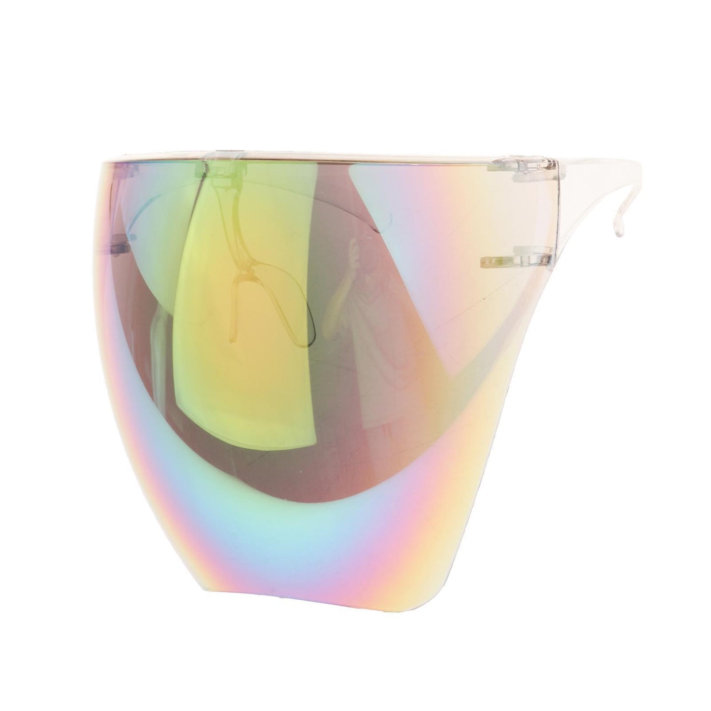 Face Shield Safety Sunglasses Clear Eyewear Reusable Easy Clean Windproof colorful