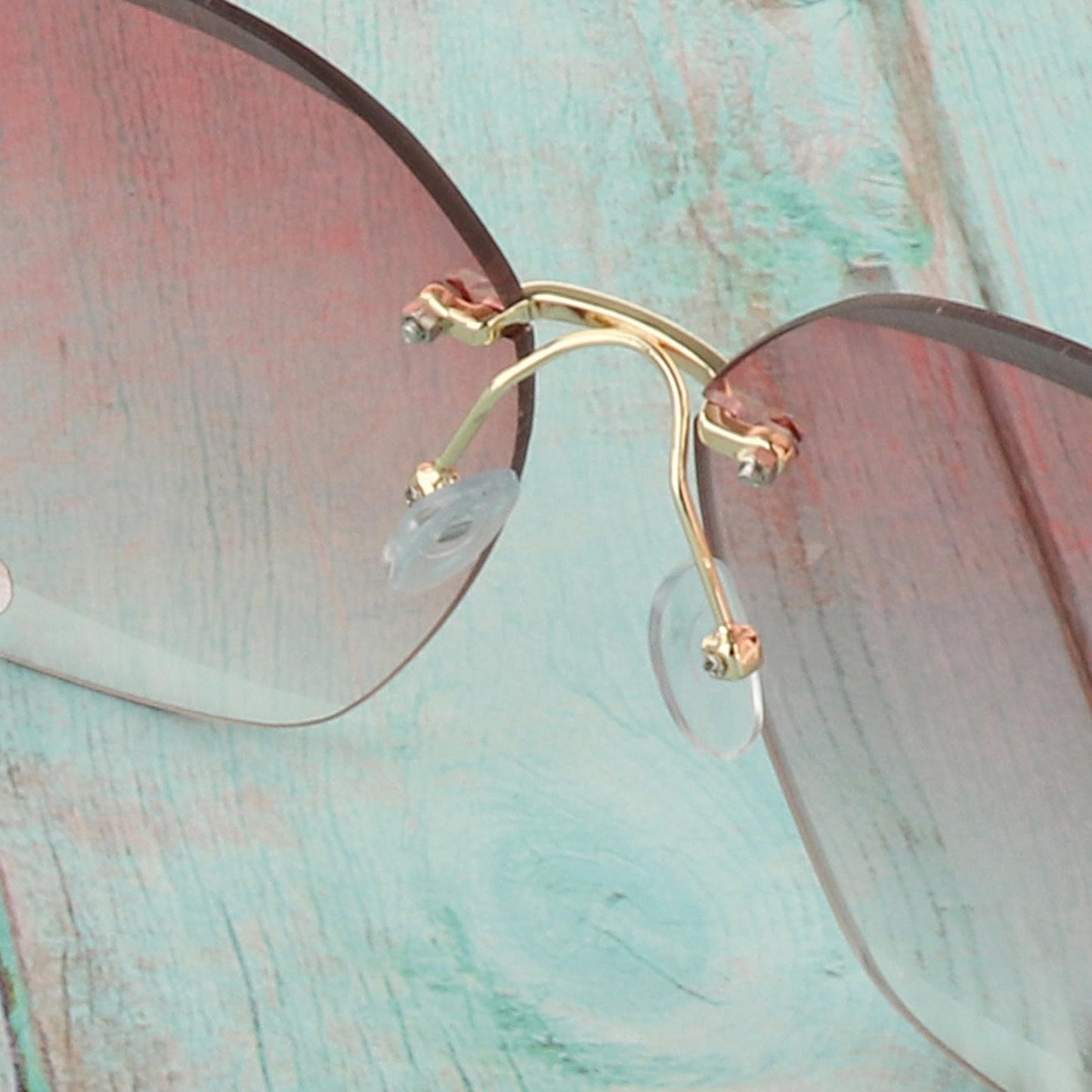 Fashion Vintage Oversized Sunglasses Women Gradient Eyewear Glasses Pink