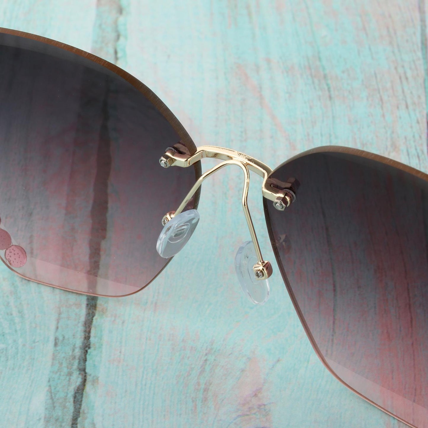 Fashion Vintage Oversized Sunglasses Women Gradient Eyewear Glasses Purple