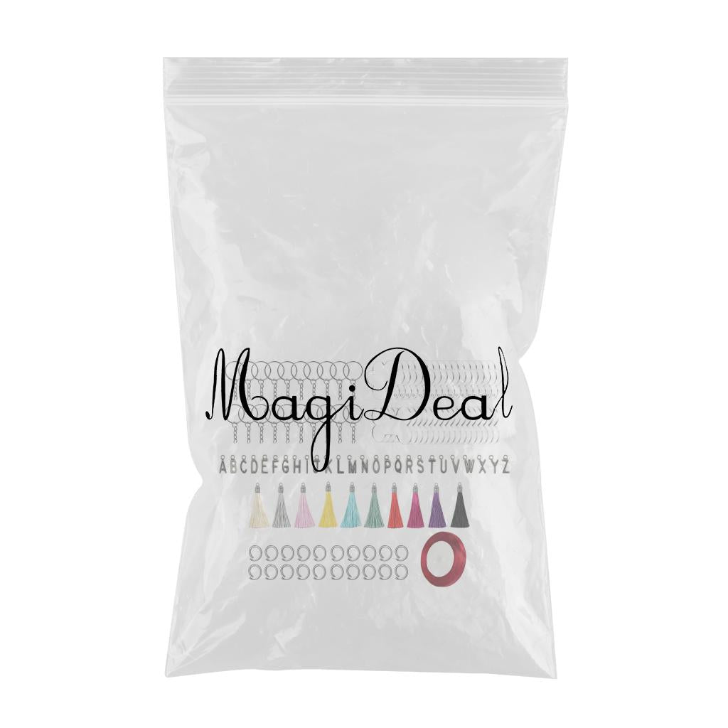 Acrylic Keychain Blanks Making Tassels Kit Bulk 120pcs Vinyl Ornaments Gifts