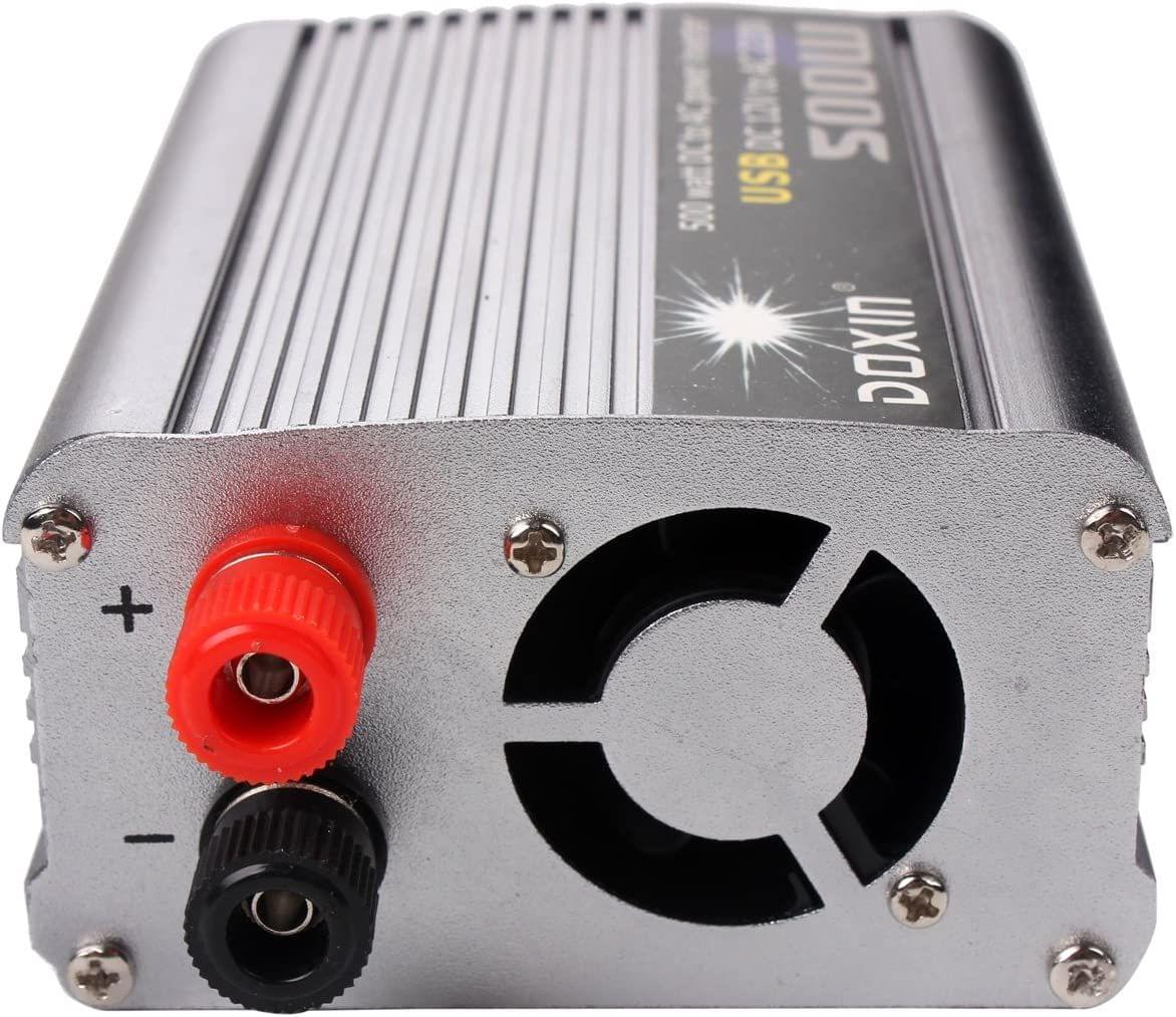 500W Watt DC 12V to AC 220V + USB Portable Voltage Transformer Car Power Inverter