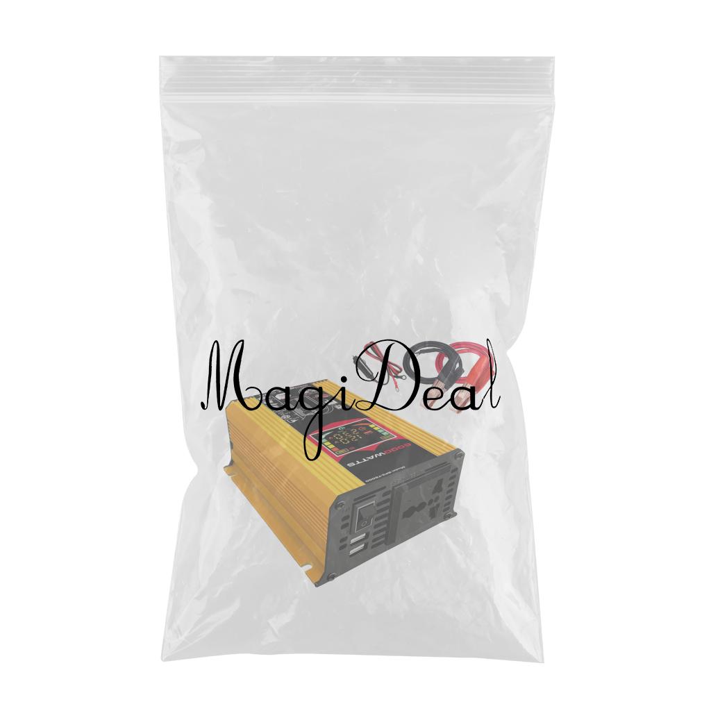DC 12V to AC 110V/220V Power Inverter Charger Power Supply Yellow 220V A