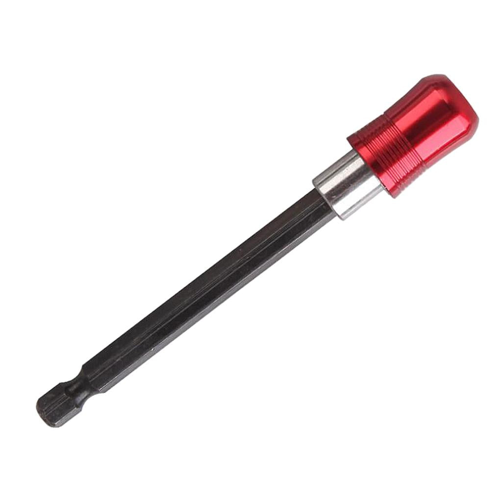 1/4 Hex Shank Quick Release Magnetic Holder Extension 100mm Red"