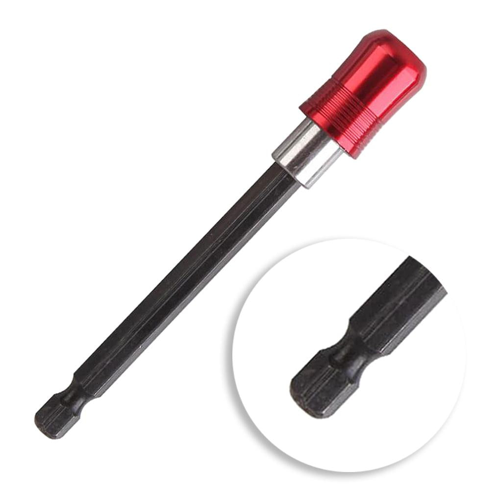 1/4 Hex Shank Quick Release Magnetic Holder Extension 100mm Red"