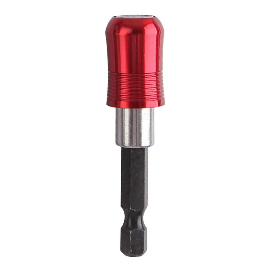 1/4 Hex Shank Quick Release Magnetic Holder Extension 60mm Red"