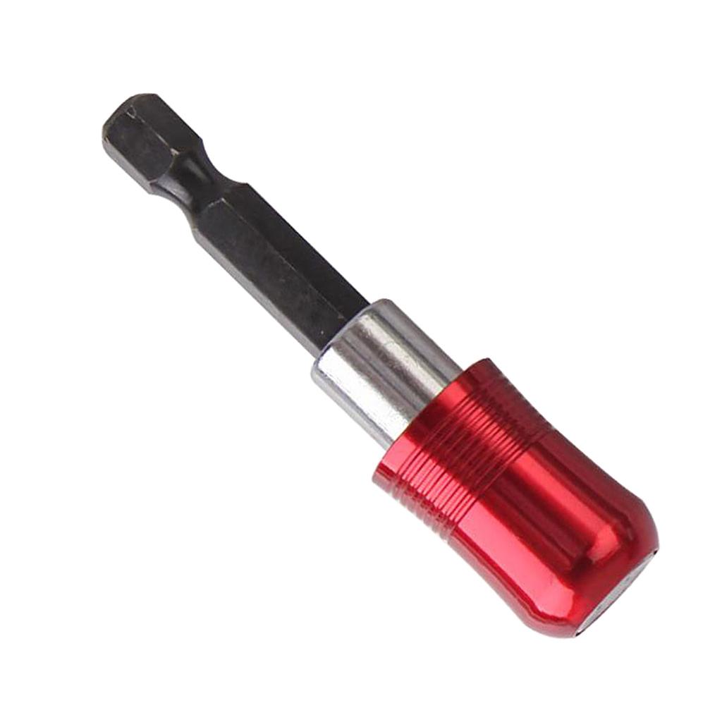 1/4 Hex Shank Quick Release Magnetic Holder Extension 60mm Red"