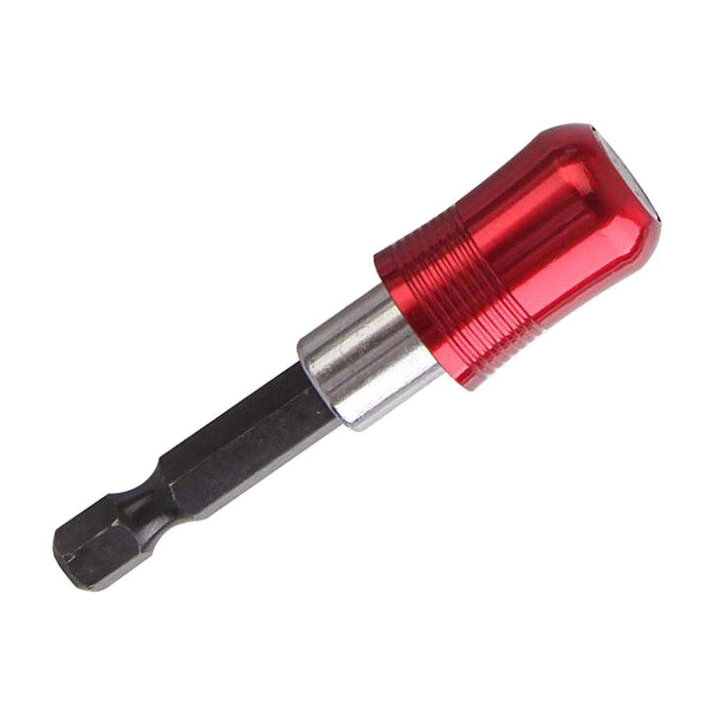 1/4 Hex Shank Quick Release Magnetic Holder Extension 60mm Red"